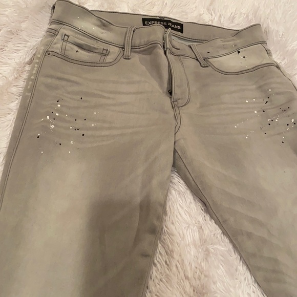Express once worn splash painted leggings. No flaws.